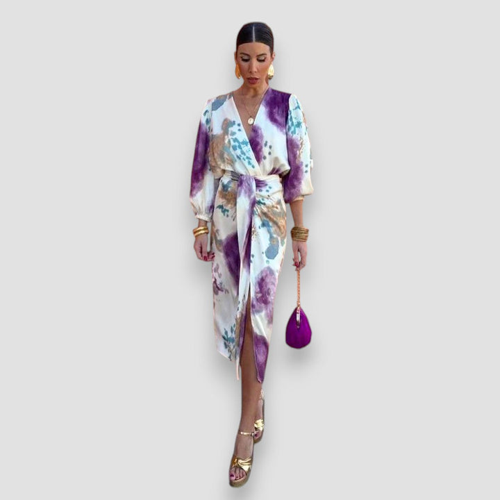 Selina™ - Elegantes Kleid mit V-Ausschnitt