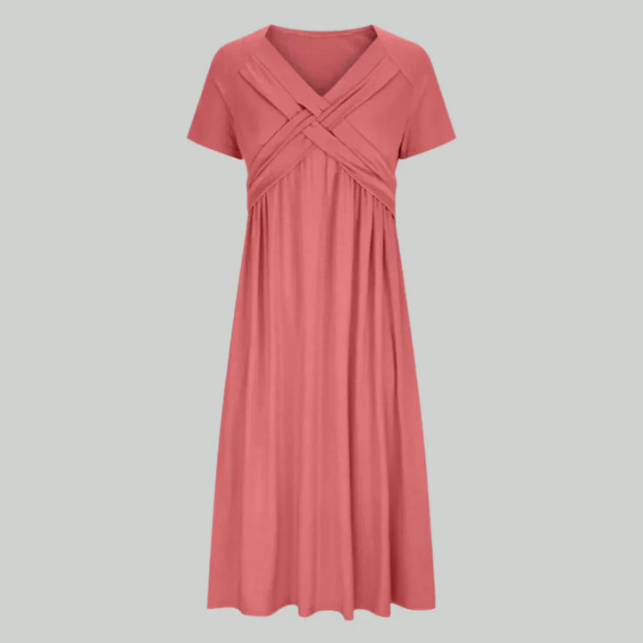 Viola™ - Midikleid mit überkreuztem Ausschnitt