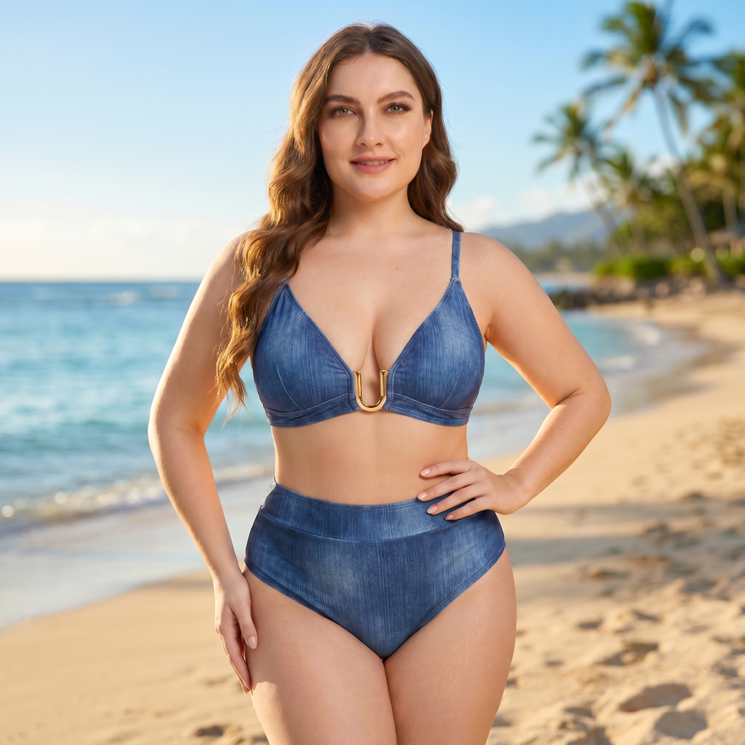 Giulia™ - Floraler Hochbund-Bikini