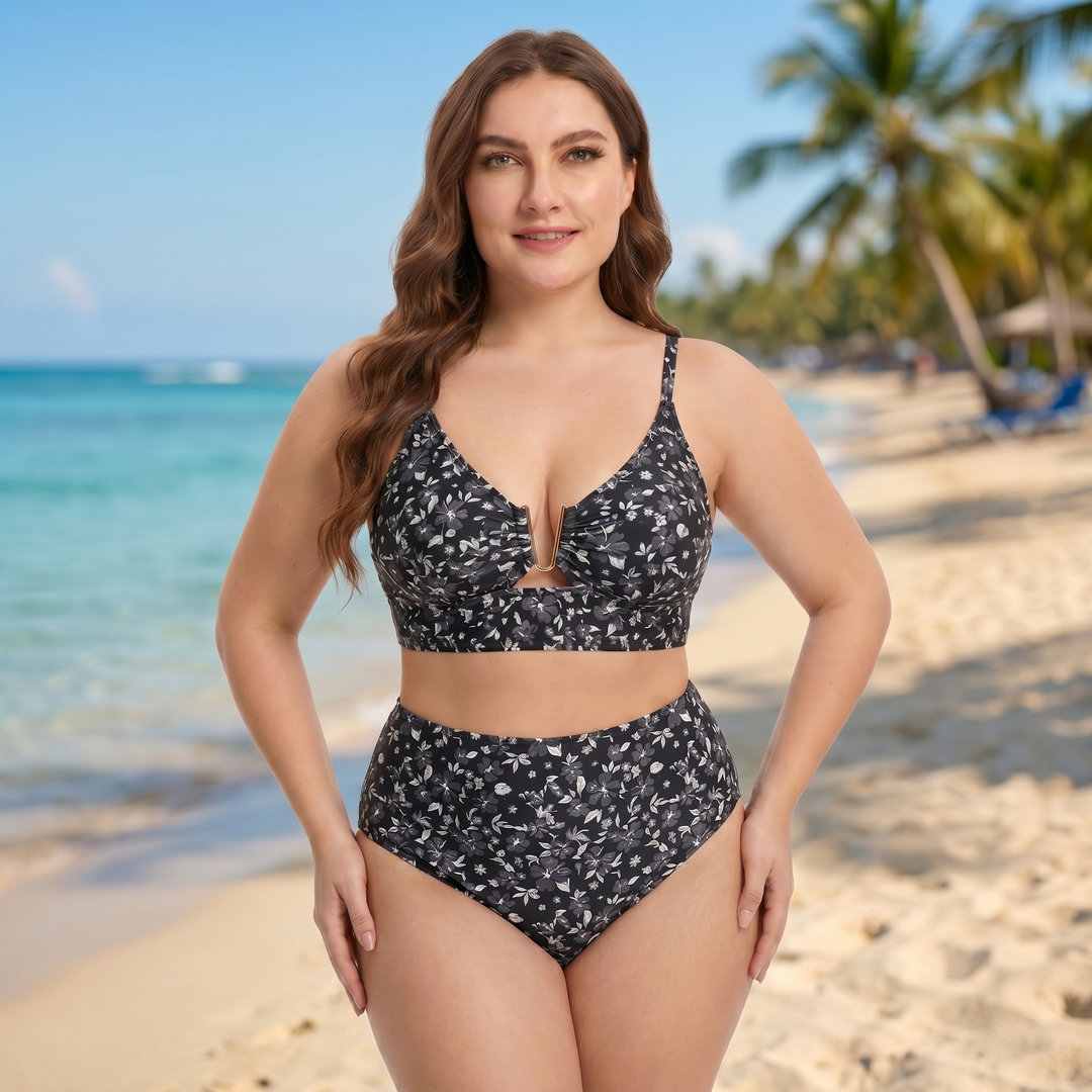 Giulia™ - Floraler Hochbund-Bikini