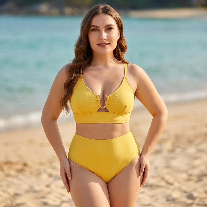 Giulia™ - Floraler Hochbund-Bikini